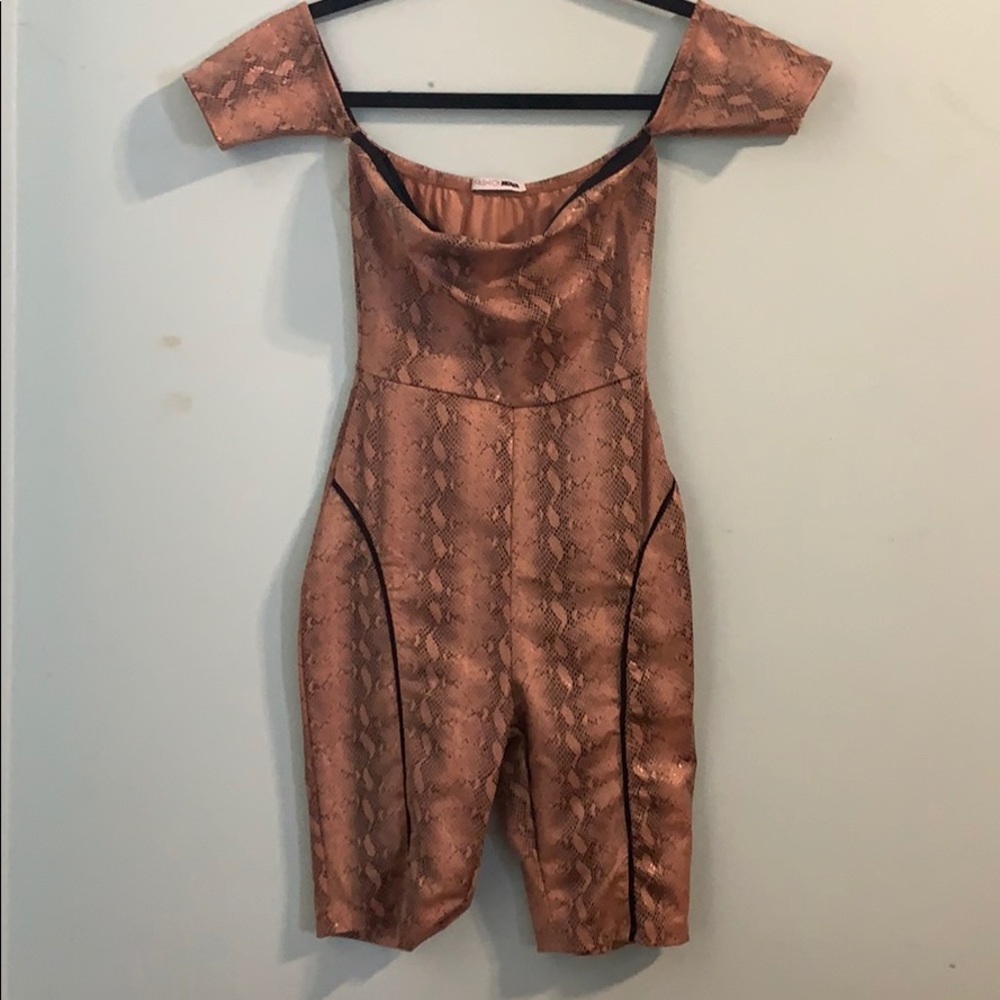 Snake Print Romper - Picture 2 of 3